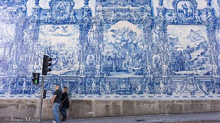 blue tile church picture